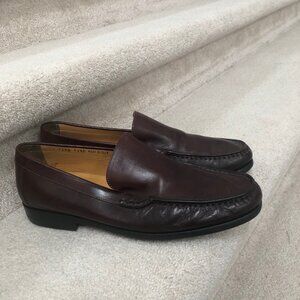 Johnston and Murphy Leather Loafer Men's Size 11.5 M Made in Italy Signature